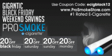 Save on the #1 Electronic Cigarette from Black Friday to Cyber Monday Save on the #1 Electronic Cigarette from Black Friday to Cyber Monday
