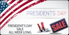 Presidents Day Sale on all e-cigarette and vaporizer purchases!